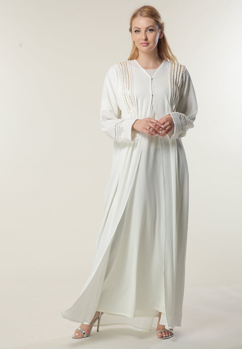 مويستريت عباية مفتوحة مزينة - Image 2