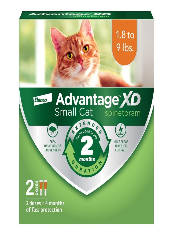 Advantage XD Small Cat Flea Prevention & Treatment For Cats 1.8-9lbs. | 2-Topical Doses, 2-Months of Protection Per Dose - Image 1