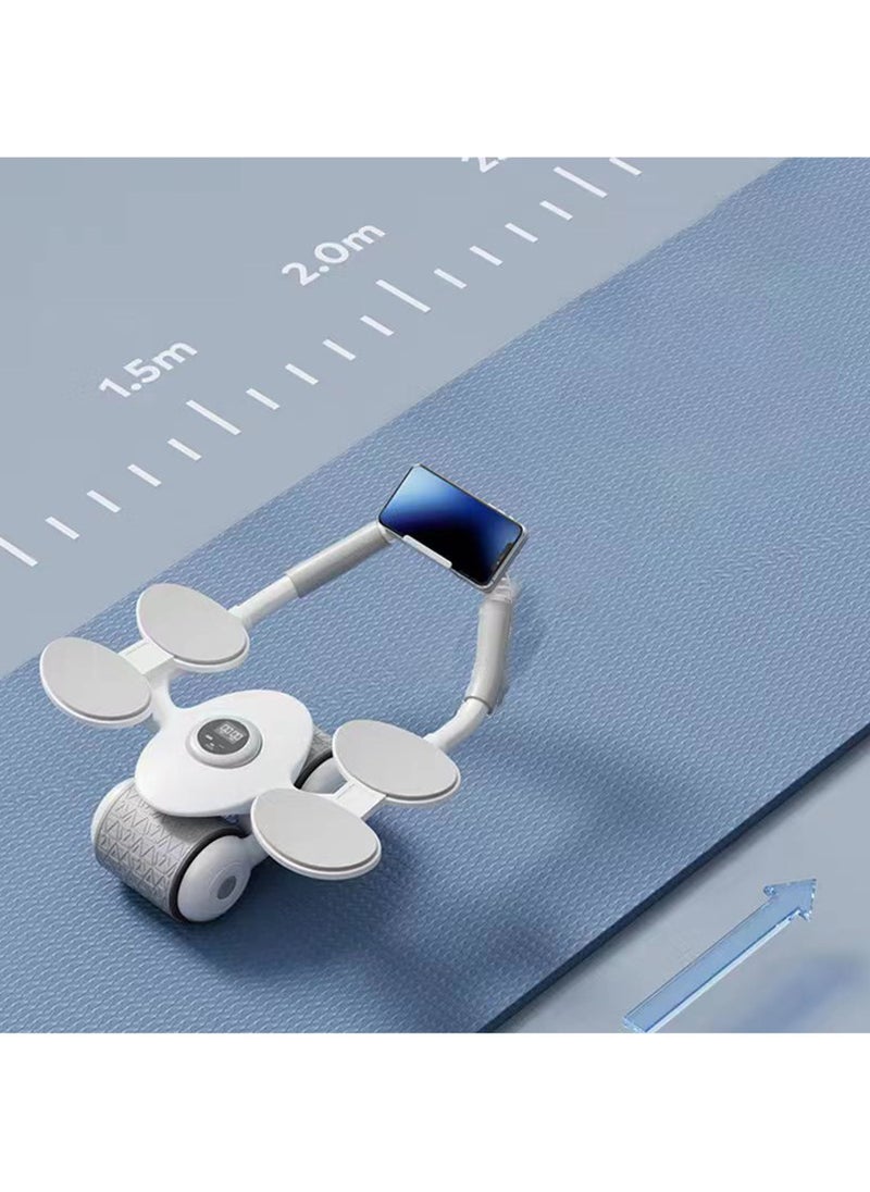Rock Pow - Ab Roller Wheel with Elbow Support Auto Rebound Abdominal Wheel 2023 New with timer ABs Roller Wheel Core Exercise Equipment - Image 1