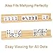 plusvivo Domino Racks Set of 8 Mexican Train Dominoes Trays Wooden Domino Holders for Mexican Train Chickenfoot Combo Mahjong and Other Dominoes Games1397 x 2 x 118 Inches Dominoes NOT Included - Image 3