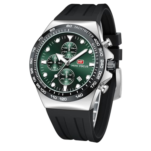 MF MINI FOCUS MINI Focus Men Watches Business Sport Wrist Watch ChronographWaterproofLuminousCalendar Silicon Band Fashion Casual Watches for Men - Image 1