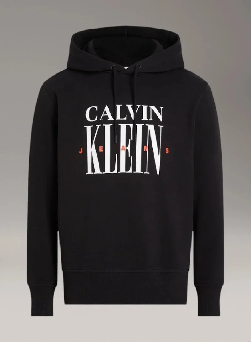 Calvin Klein Jeans Ck Black Graphic Hoodie for Men | Best Price UAE