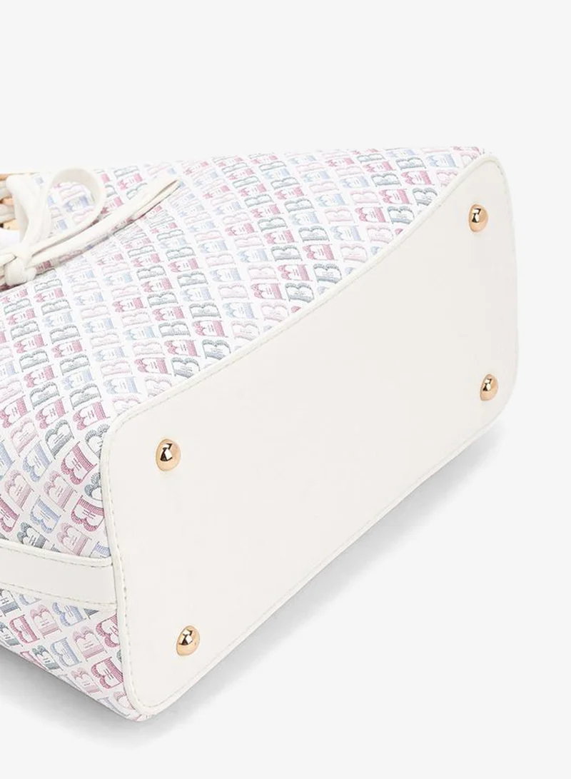 Flora Bella By Shoexpress MULTICOLOR Flora Bella Monogram Print Shoulder Bag with Adjustable Strap for Women | Best Price UAE