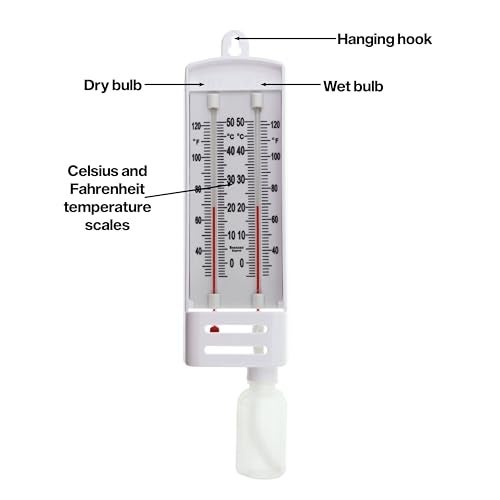 Brannan Masons Dry and Wet Bulb Hygrometer to Measure Water Vapour in The Atmosphere - Image 5