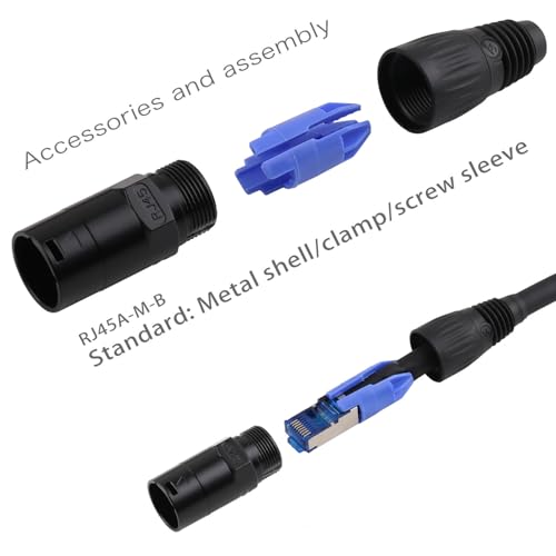 BESCOOS Toronce Professional CAT6 Ethercon RJ45 Cable Both Ends with Shielded Connectors (3 Feet) - Image 5