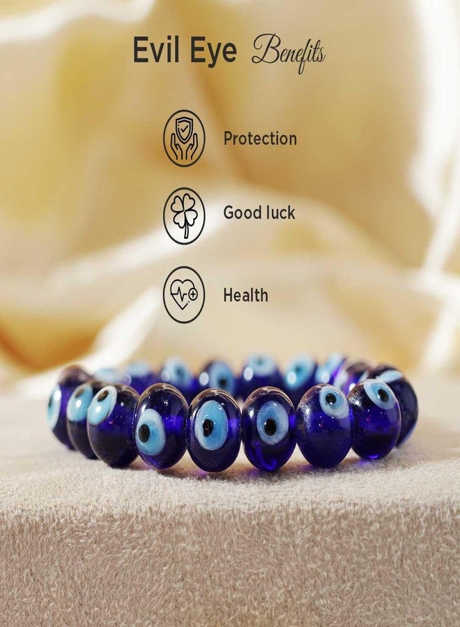 9Dzine Certified Evil Eye Beads Bracelet | Protective Beaded Bracelet for Men & Women with Authenticity Certificate | Adjustable Nazar Bracelet for Gifting & Spiritual Style - Image 2