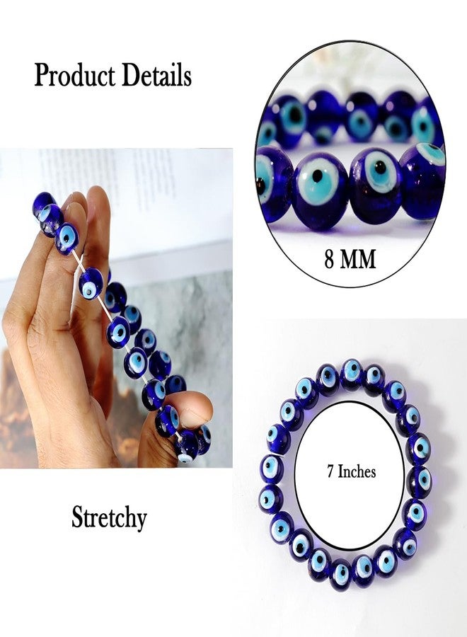 9Dzine Certified Evil Eye Beads Bracelet | Protective Beaded Bracelet for Men & Women with Authenticity Certificate | Adjustable Nazar Bracelet for Gifting & Spiritual Style - Image 3