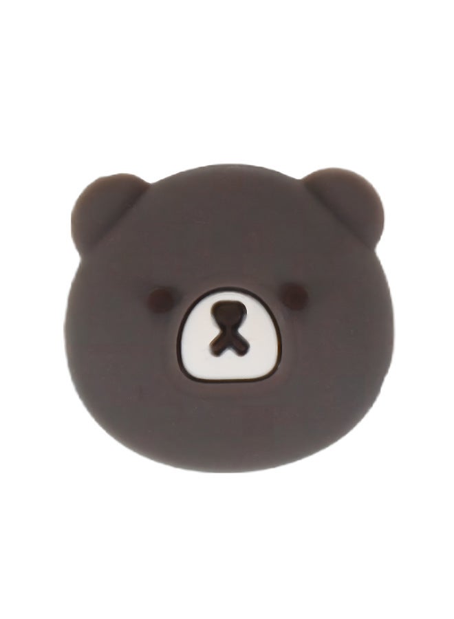 AMOGMO Forest Bear Rocker Cap For Nintendo Switch Handle Silicone Non-slip Game Rocker Protection-Product Color:Bear  - Image 1