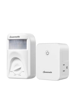 DEWENWILS DEWENWILS Wireless Motion Sensor Outlet, Dusk to Dawn Sensor Plug & PIR Motion Sensor, 4 Modes, 20 FT Detection Range, for Plug-in Lamps  - Image 1