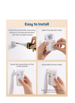 DEWENWILS DEWENWILS Wireless Motion Sensor Outlet, Dusk to Dawn Sensor Plug & PIR Motion Sensor, 4 Modes, 20 FT Detection Range, for Plug-in Lamps  - Image 5