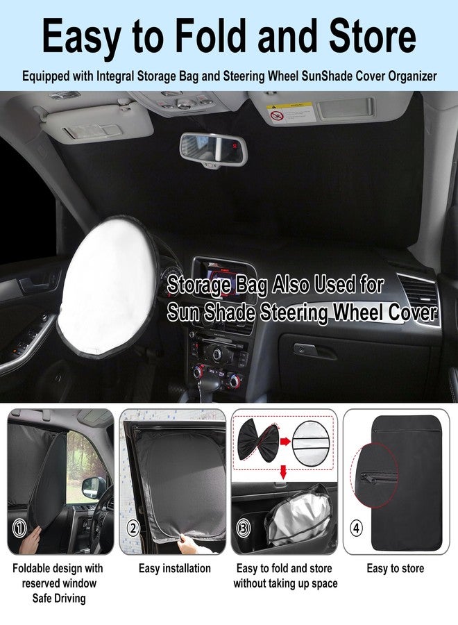 TINGLU Window Shades for Honda Accord 2023 2024 2025 Accessories Car Side Full Windows Windshield Sun Shade Sun UV Rays & Privacy Protection for Camping,Napping,and Relaxing 8PCS - Image 5