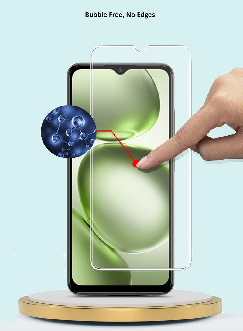 GMAX itel A100C 4G 2025 GMAX Premium Series Curved Edges 9H 2.5D Tempered Glass Screen Protector - Clear - Image 2