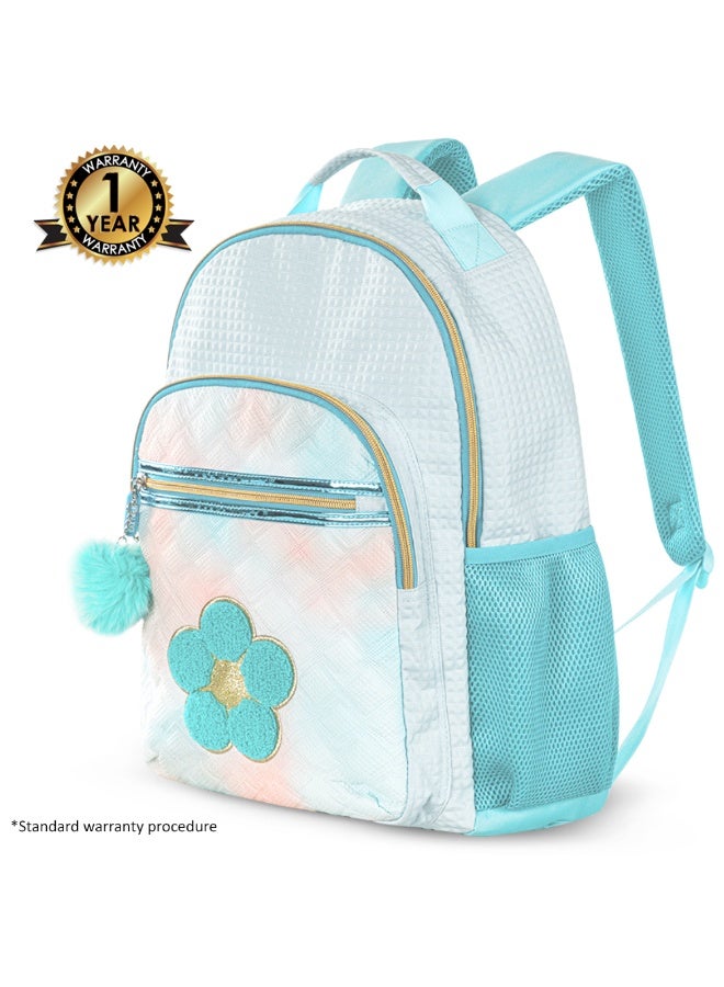 Eazy Kids 18" Set of 3 Backpack w/ Lunch Bag and Pencil Case - Flora Green