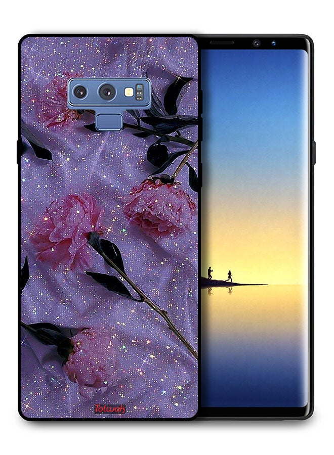 Tolwak Samsung Galaxy Note 9 Protective Case Cover Glitter Roses - Image 1
