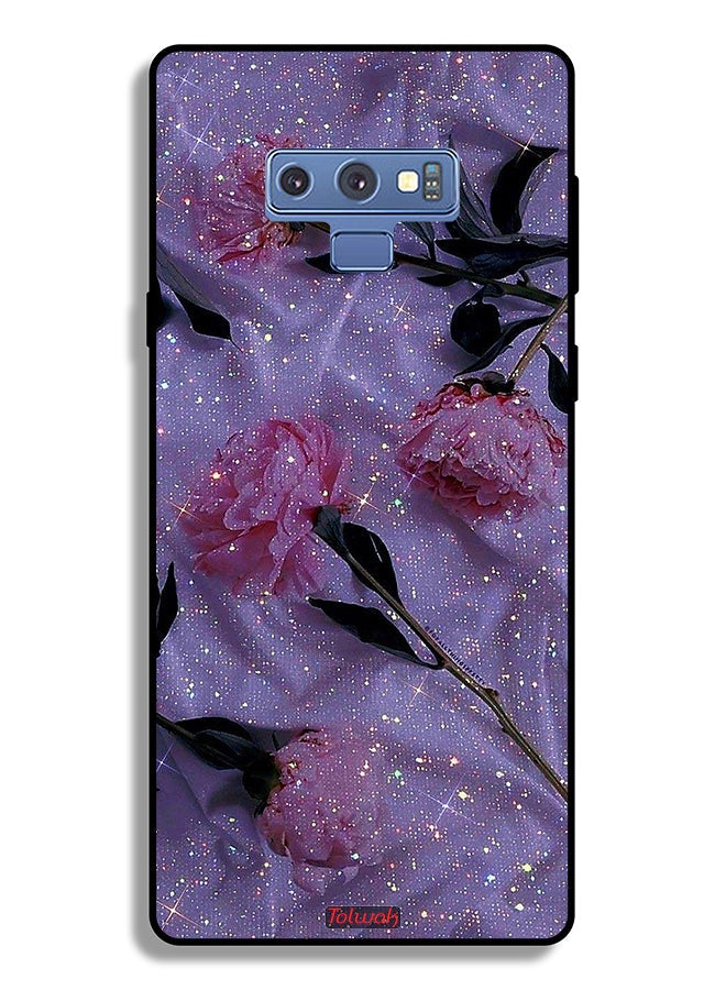 Tolwak Samsung Galaxy Note 9 Protective Case Cover Glitter Roses - Image 2