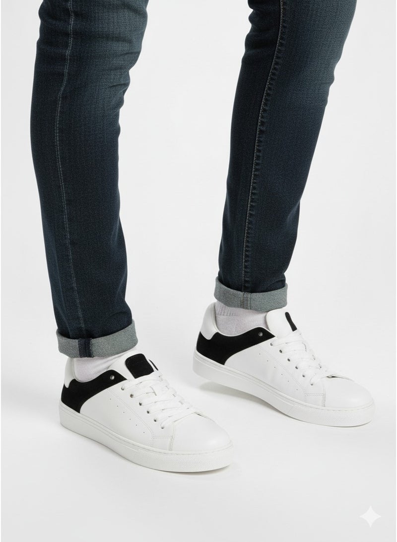 Vbranda Trendy white casual sneakers with a comfortable design for everyday wear. - Image 1