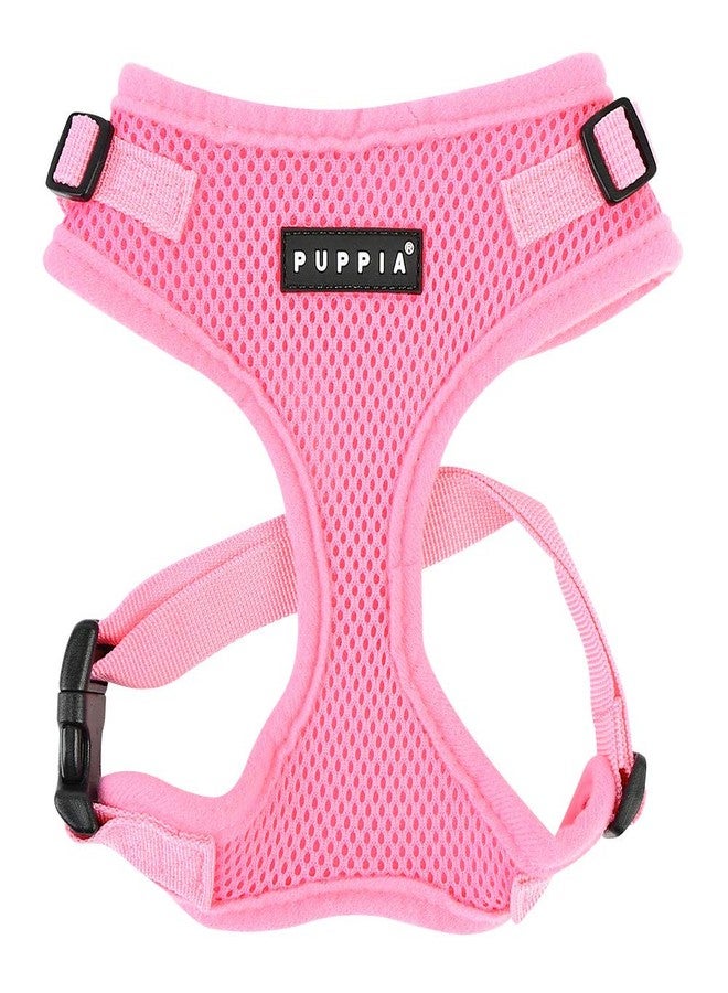 PUPPIA Authentic Puppia RiteFit Harness with Adjustable Neck, Pink, Medium - Image 1