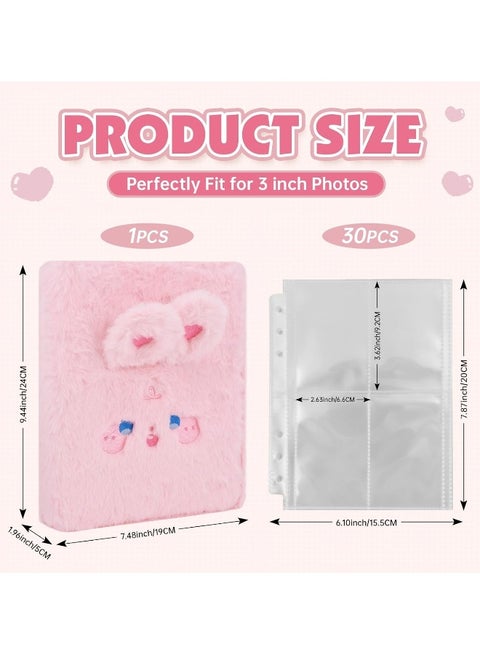 Generic Kpop Photocard Loose-leaf Binder Plush Al with 30 Piece Inserts 2x3  Photo Card Binder Book Cover 6 Rings 4 Pocket Card Protectors | Best Price  KSA | Riyadh, Jeddah