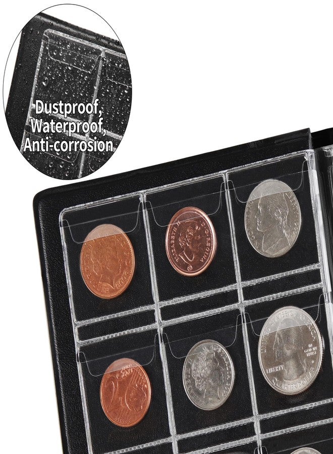 OSOPOLA 120 Pockets Coin Storage Album Collection Holder Black - Image 5