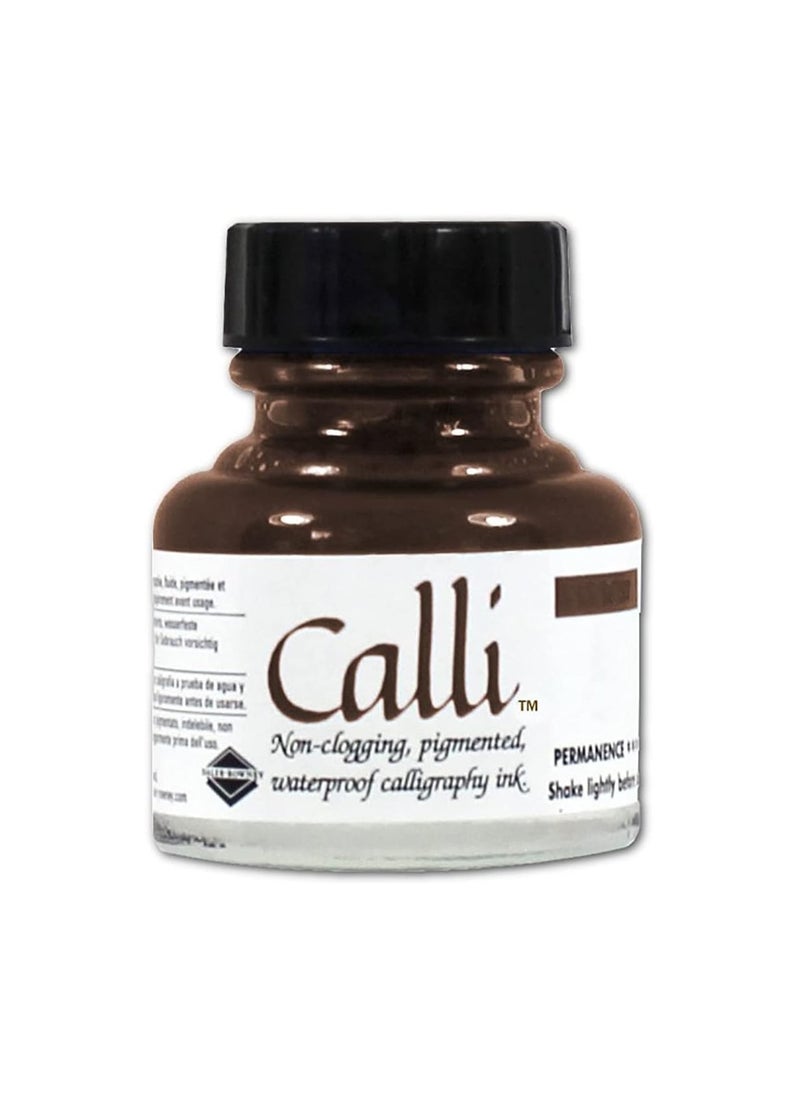 Daler Rowney Calli Ink For Calligraphy Brown 29.5ml Content 