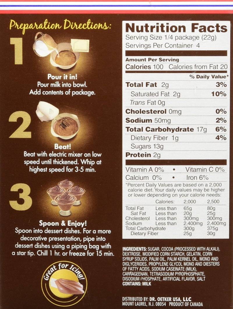 Dr.Oetker DR OETKER Mousse Chocolate Milk, 3.1 Ounces - Image 2