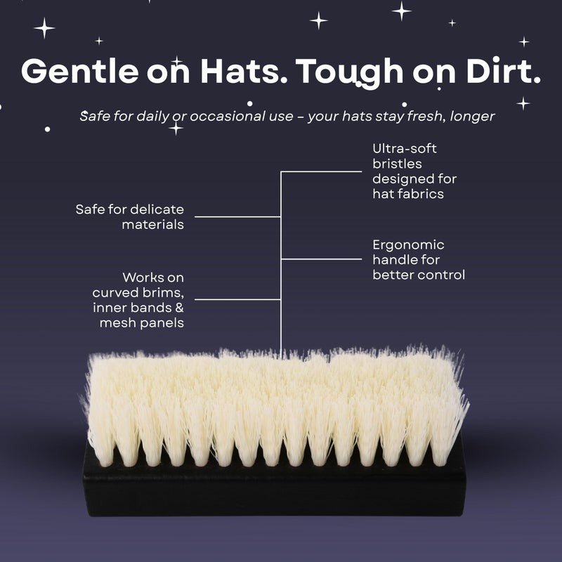 MAGICAL CAP SOLUTIONS Hat Cleaning Kit â€“ 4-Step Headwear Cleaner with Foam, Brush, Deodorizer & Protector â€“ Safe for Baseball Caps, Snapbacks & All Types of Fabrics - Image 4
