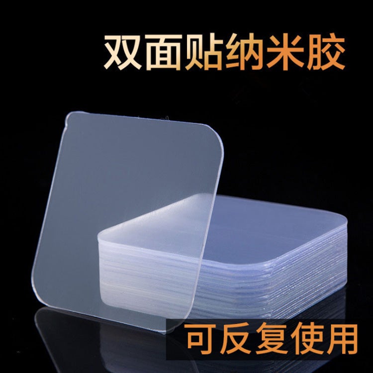 Nano Double-Sided Creative Suction Cup Hook For Home Bathroom Door Wall Adhesive Wall Hanging Nail-Free Traceless Adhesive Hook - Image 1