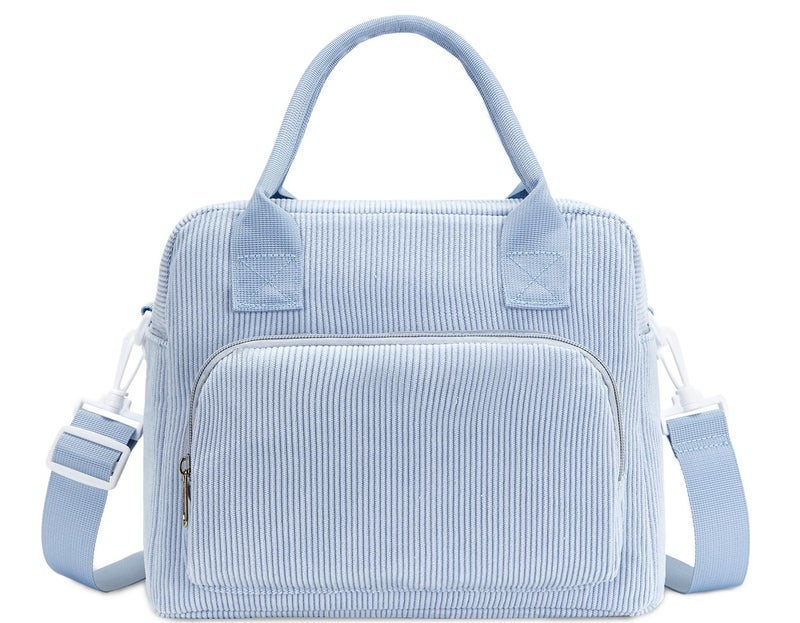 OYLOLA Lunch Bag Women Lunch Box for Women Adult Cute Insulated Lunch Bag Lager Cooler Lunch Tote Bags for Work Picnic (Blue) - Image 1