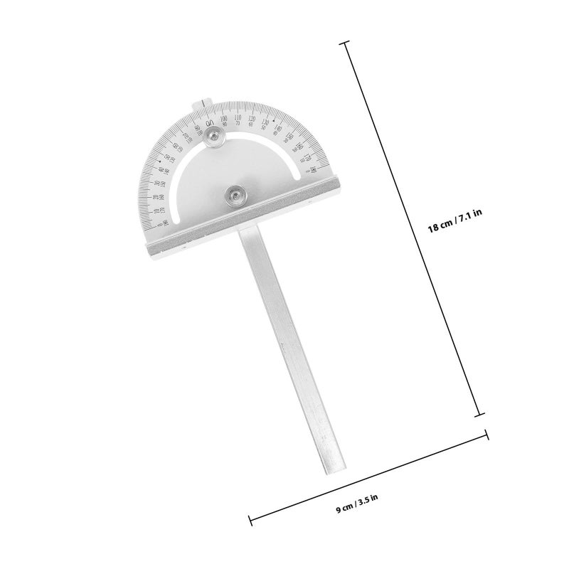 Angle Finders Gauge Protractor Miter Track Saw Guide Precision Angle Ruler T Slot Compatible Woodworking Measuring Tool Black - Image 3