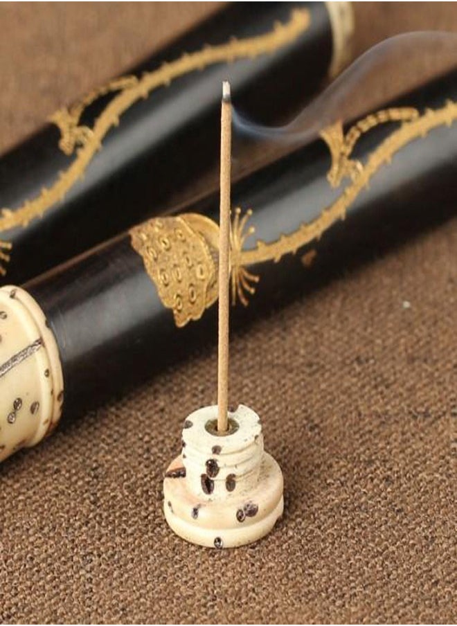 بخورى مجموعة هدايا أعواد بخور العود، 15 عود عود بسمك 2 مم مع حامل، مثالية للمنزل والمكتب واليوغا والتأمل، 70 جرام  - Image 1