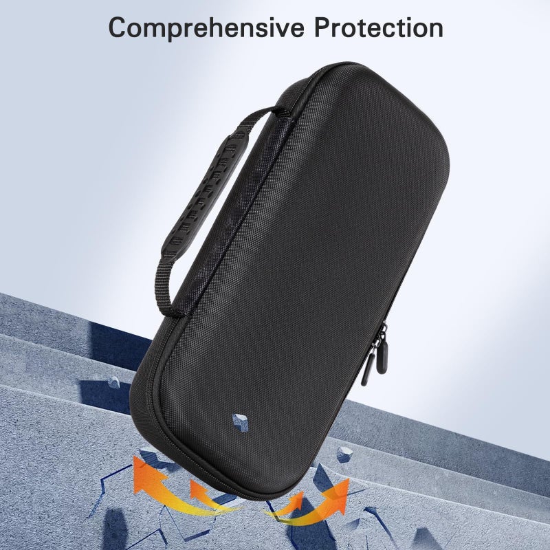 CoBak Hard Carrying Shell Case for PlayStation Portal Remote Player - with 2 Screen Protector, 1 Grip Case, 4 Thumb Grip Caps, Hard Outer Cover for PS5 Portal, Black - Image 3