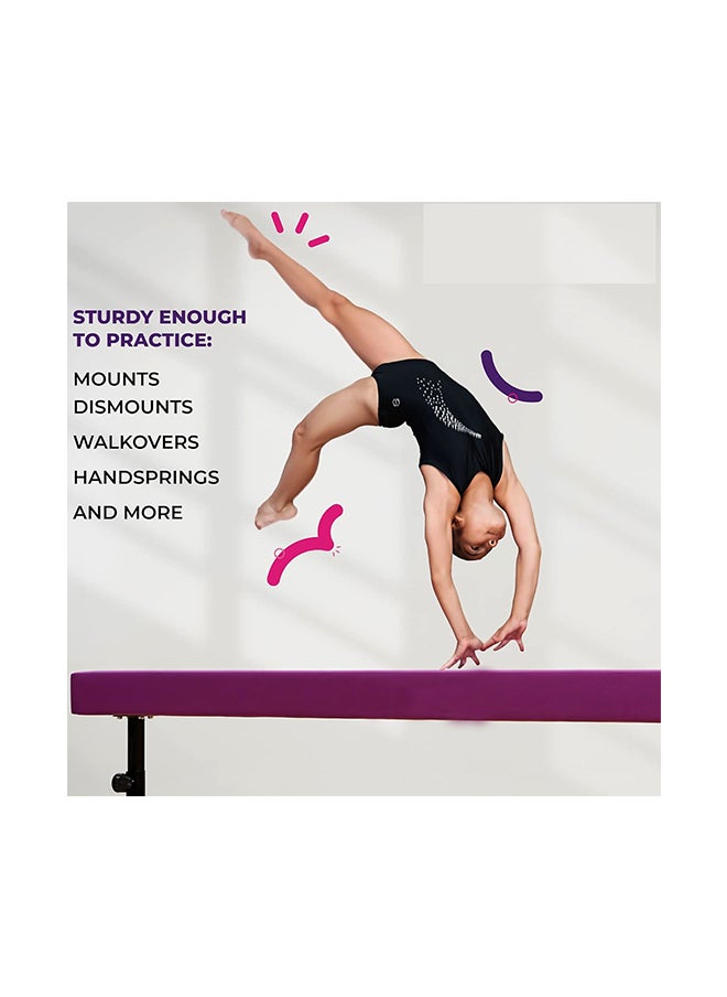 Max Strength 8FT Adjustable Professional Balance Beam Gymnastics Trainings  - Image 2