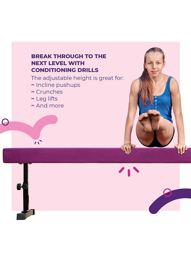 Max Strength 8FT Adjustable Professional Balance Beam Gymnastics Trainings  - Image 4