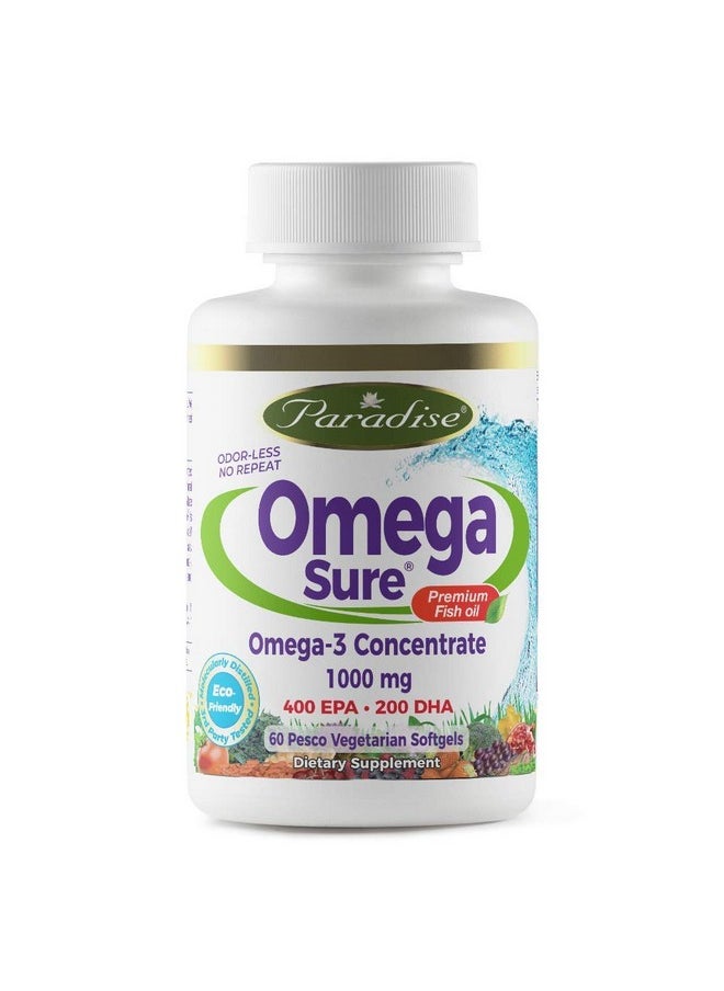 Omega3 Concentrate Premium Fish Oil Dha Epa Vegan Non Gmo Gluten Free 60 Count Vegetarian Soft Gels - pzsku/Z3A992948CA6AC80D38BCZ/45/_/1695146125/ccefb023-edd2-4898-a6d2-a7b5a16fc32a