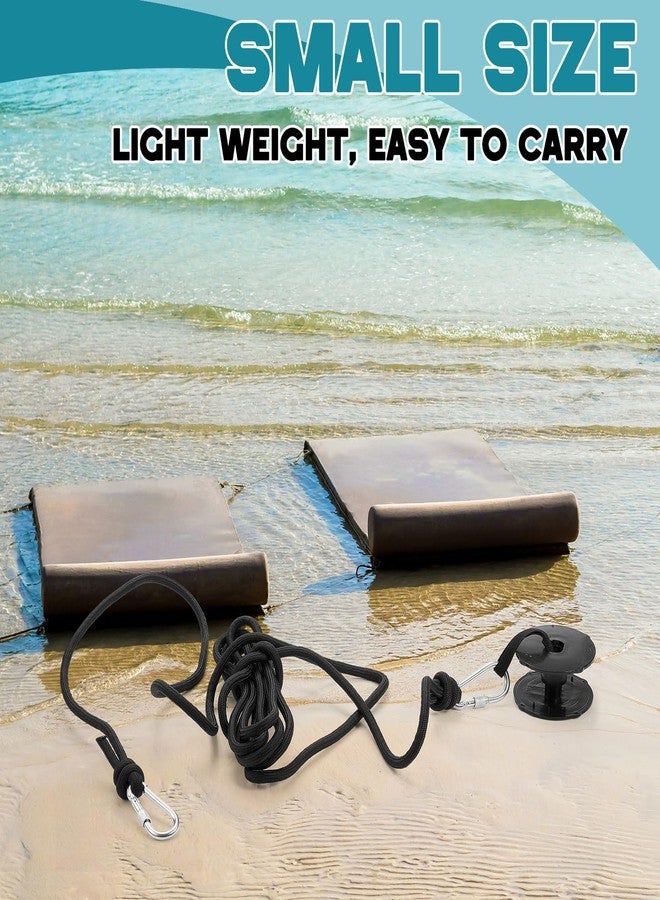 SATINIOR 2 Pcs Foam Floating Mat Tether Kits, Includes 1 Galvanized Grommet and 1 Pcs 16. 4' Cord, Foam Lake Mat Cord Secure Mooring Prevent Drifting Away, for All Foam Water Pads - Image 4