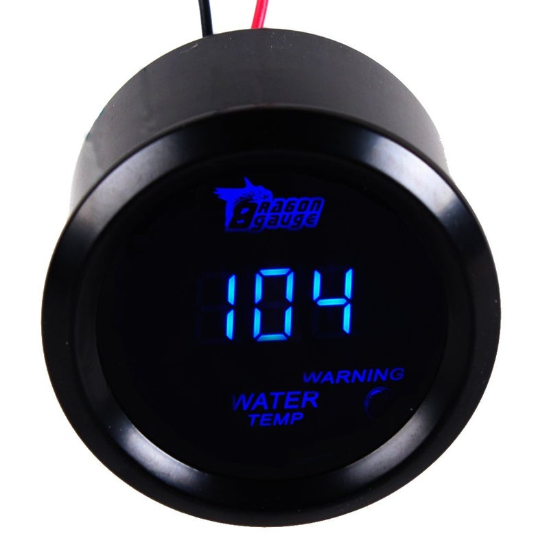 ESUPPORT Car 2" 52mm Digital Water Temp Gauge Blue LED Fahrenheit F - Image 4