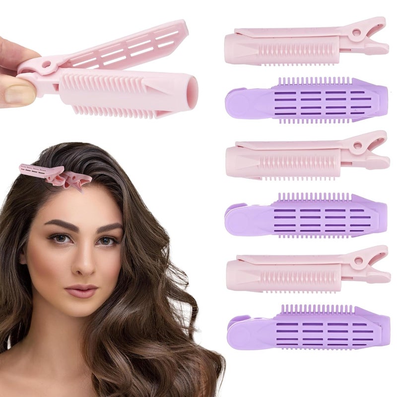 Expressions 6pc Volumizing Root Lifters  Premium Quality Heat Resistant Hair Clips Hair Volumizing Roller Clips for Women Hair Care Hair Styling Tools
