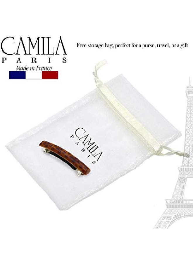 CAMILA Paris Mp999 French Hair Barrette Clip For Girls Polka Dots Rubberized Metal Clasp Strong Hold Grip Hair Clips For Women No Slip Durable And Styling Girls Hair Accessories Made In France - Image 5