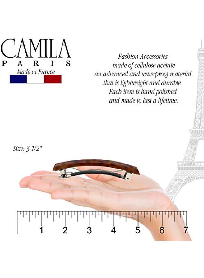 CAMILA Paris Mp999 French Hair Barrette Clip For Girls Polka Dots Rubberized Metal Clasp Strong Hold Grip Hair Clips For Women No Slip Durable And Styling Girls Hair Accessories Made In France - Image 4