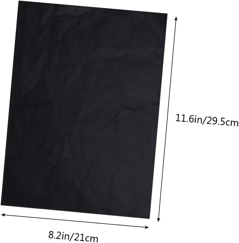 Uonlytech 100pcs Carbon Transfer Paper for Drawing Tracing Paper Graphite Coated for Art Projects and Design Transfer - Image 2