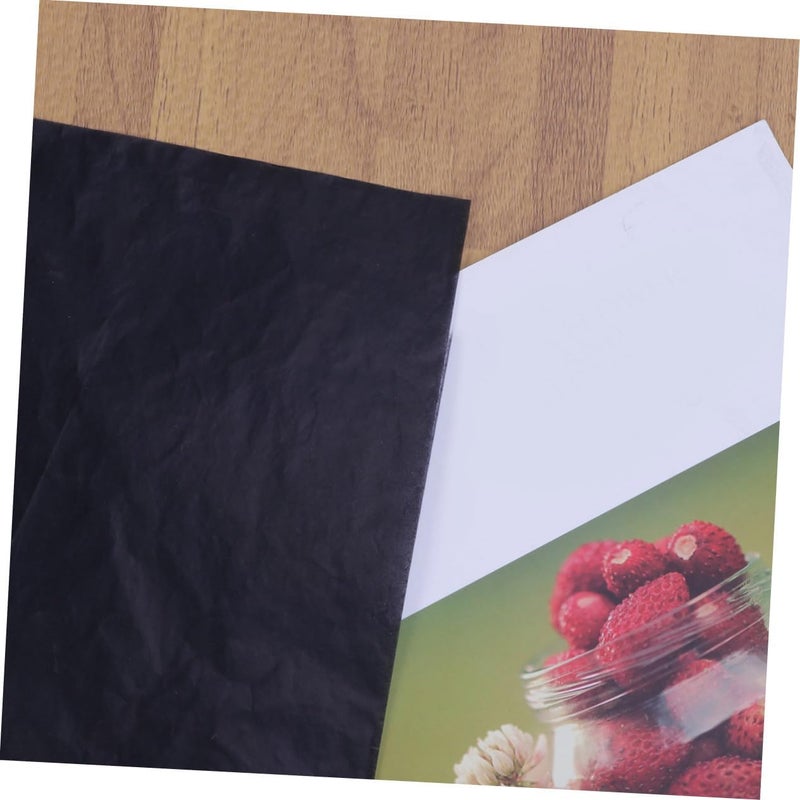 Uonlytech 100pcs Carbon Transfer Paper for Drawing Tracing Paper Graphite Coated for Art Projects and Design Transfer - Image 5
