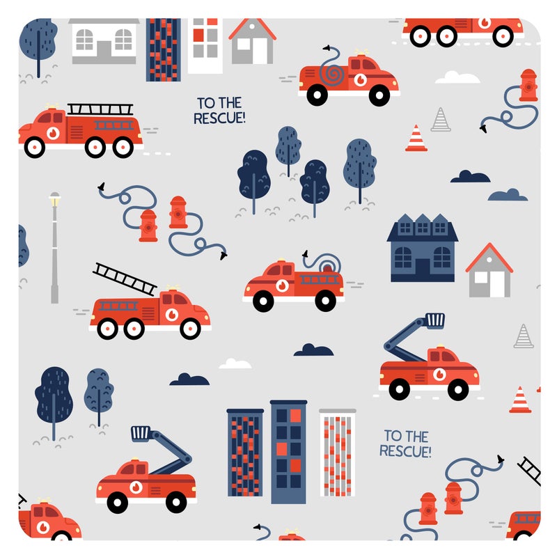 BapronBaby Be Brave Firefighter Wet Dry Bag - Waterproof Two Zipper Pockets - Reusable for Mealtime, Diapers, Stroller, Snacks, Swimsuits - Machine Washable - 11" x 9" - Image 3