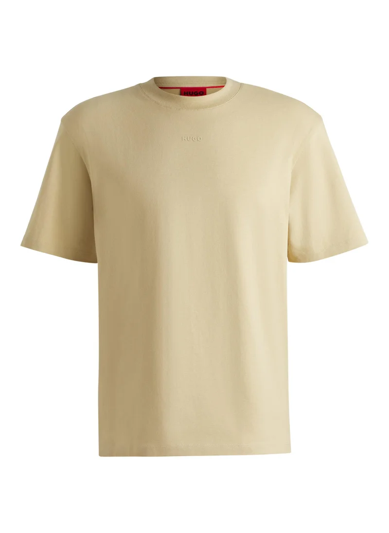 HUGO Relaxed-fit T-shirt in cotton with logo print