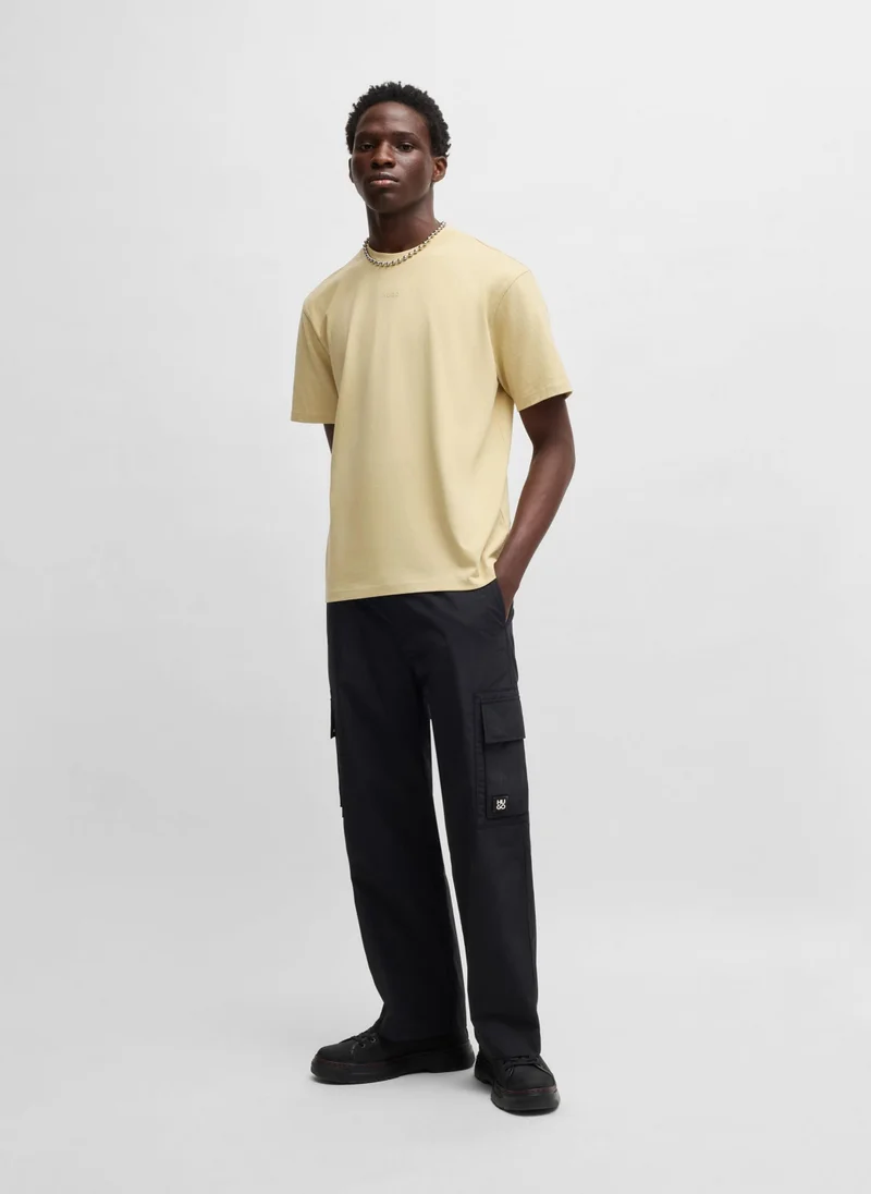 HUGO Relaxed-fit T-shirt in cotton with logo print