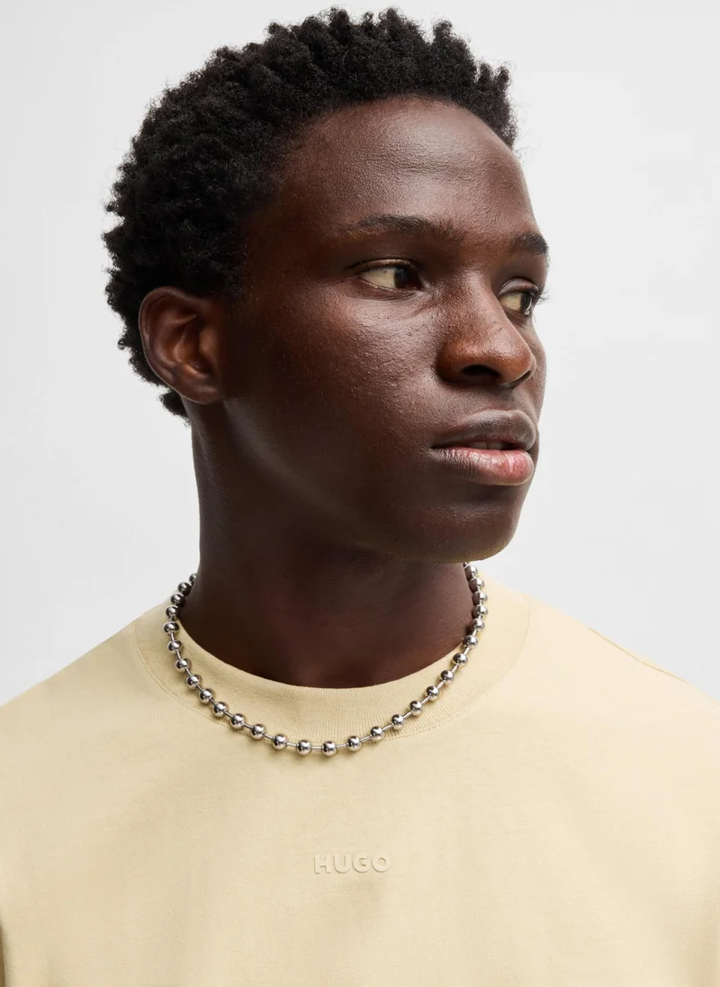 HUGO Relaxed-fit T-shirt in cotton with logo print