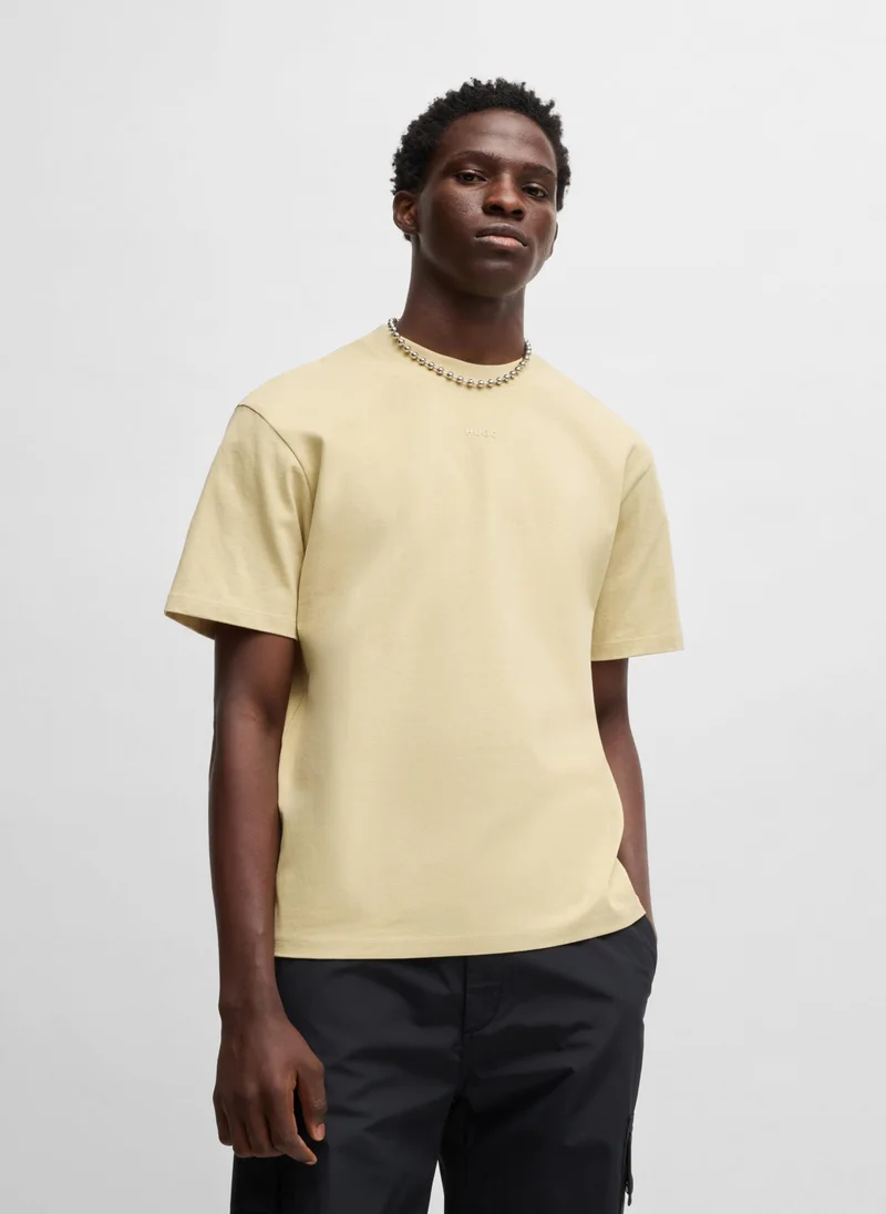 HUGO Relaxed-fit T-shirt in cotton with logo print