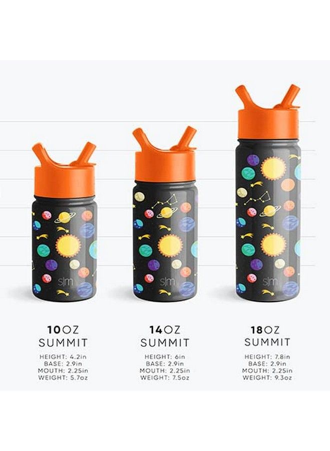 Simple Modern Baby Shark Kids Water Bottle With Straw Lid ; Insulated Stainless Steel Reusable Tumbler For Toddlers Boys ; Summit Collection ; 14Oz Baby Shark Friends - Image 5