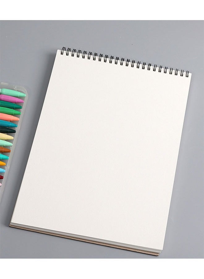 Arabest - A3 Blank Notebook, Kraft Cover Sketchbook, Eye Protection Paper, Office Product for Sketching/Writing, Notebook for Journals, Travel Diaries, Poetry, 30 Sheets of Thick Paper - Image 1