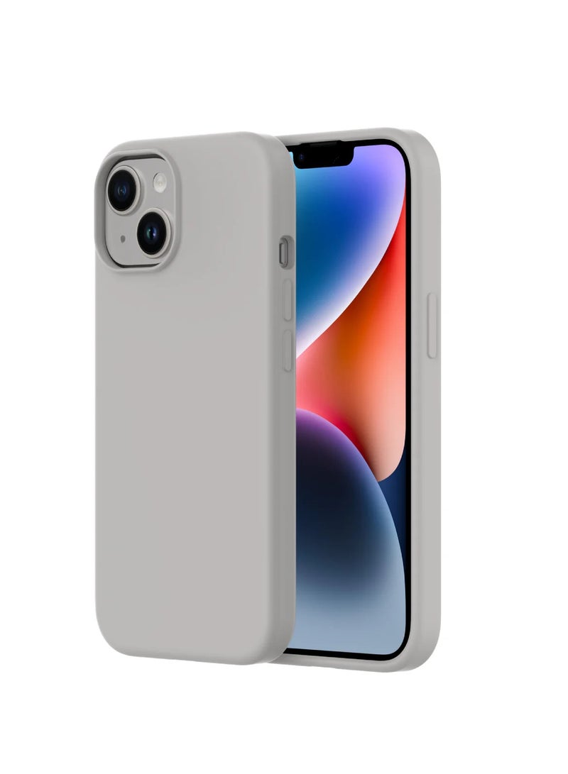 Silicone Case for iPhone 14, Silky-Soft Touch Full-Body Protective Phone Case, Shockproof Cover with Microfiber Lining