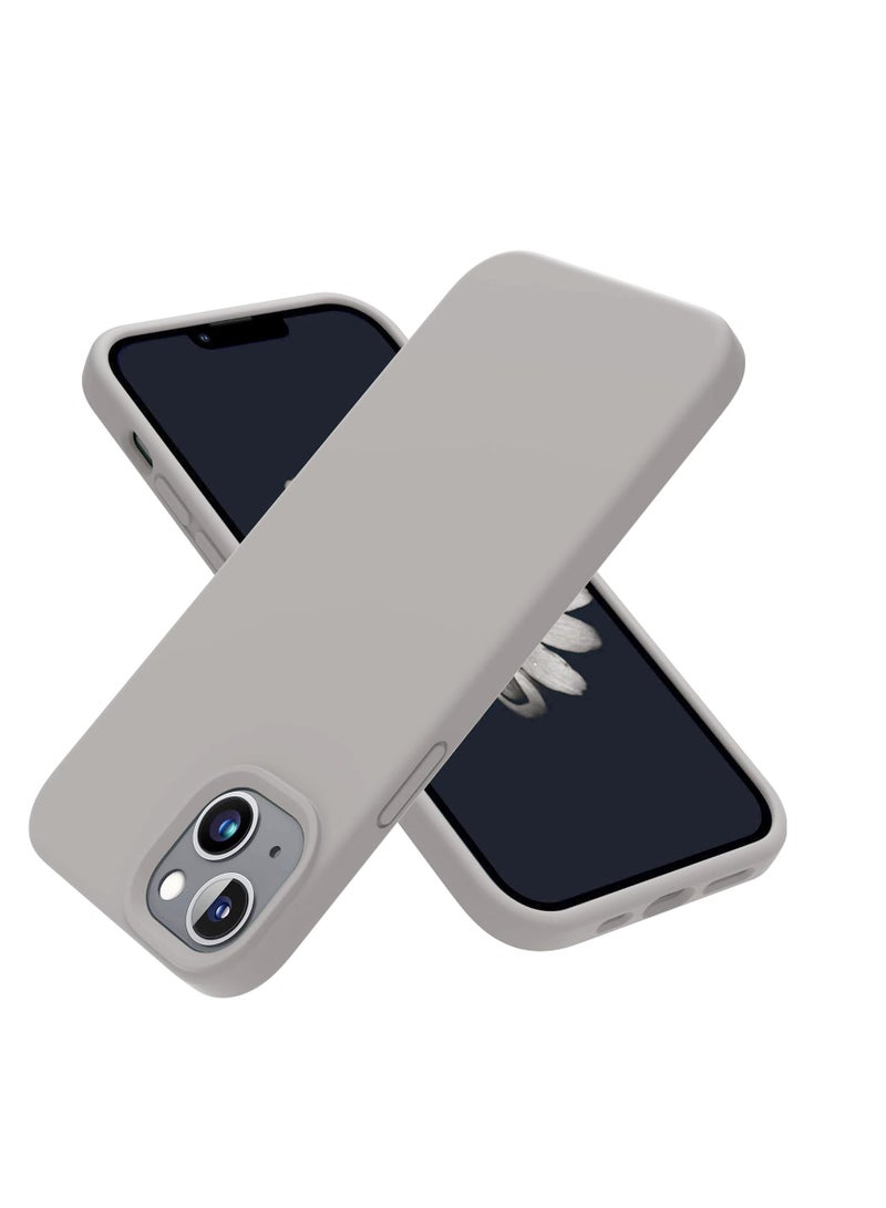 Silicone Case for iPhone 14, Silky-Soft Touch Full-Body Protective Phone Case, Shockproof Cover with Microfiber Lining